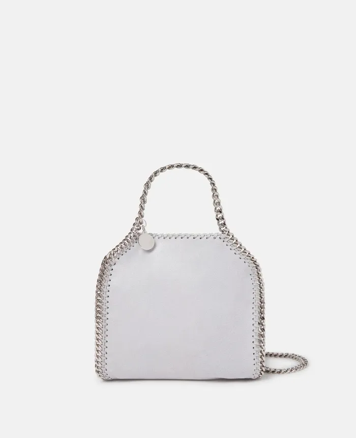 Stella McCartney Falabella Tiny Tote Bag Ice Grey Women Crossbody Bags