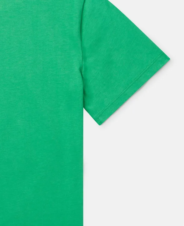 Stella McCartney Good Vibes Monkey Print TShirt Green Kids TShirts And Sweatshirt Stella McCartney Good Vibes Monkey Print TShirt Green Kids TShirts And Sweatshirt