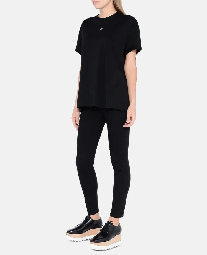 Stella McCartney Ministar Tshirt Black Women Sweatshirts And TShirts