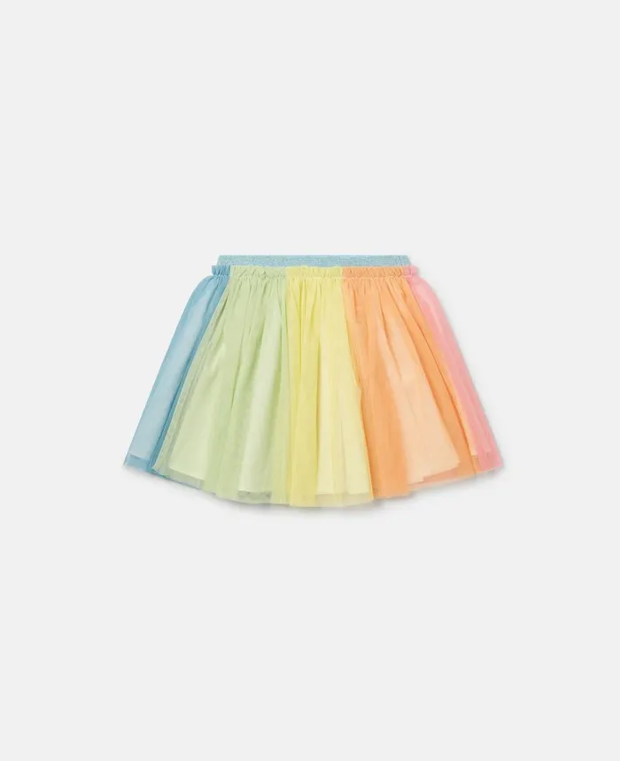 Stella McCartney Rainbow Tulle Tutu Skirt Multicolour Kids Pants and Shorts