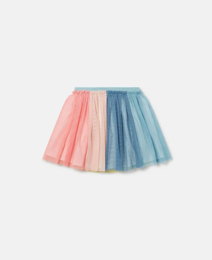 Stella McCartney Rainbow Tulle Tutu Skirt Multicolour Kids Pants and Shorts