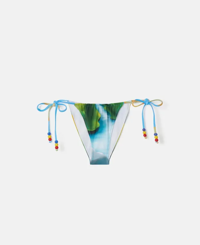 Stella McCartney Smile Print SideTie Bikini Briefs Multicolour Women Swimwear Stella McCartney Smile Print SideTie Bikini Briefs Multicolour Women Swimwear