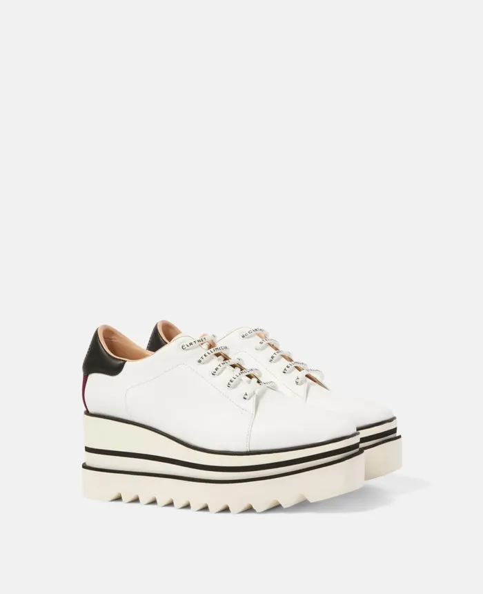 Stella McCartney SneakElyse Platform Shoes White Women Wedges