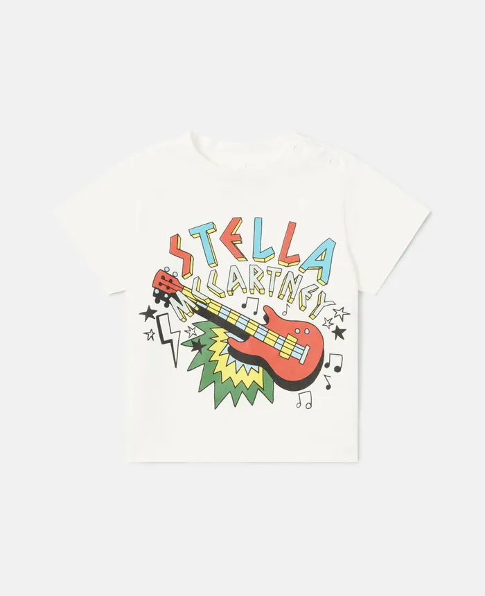 Stella McCartney Stella Festival Logo Print TShirt White Kids Sweatshirt And TShirts Stella McCartney Stella Festival Logo Print TShirt White Kids Sweatshirt And TShirts