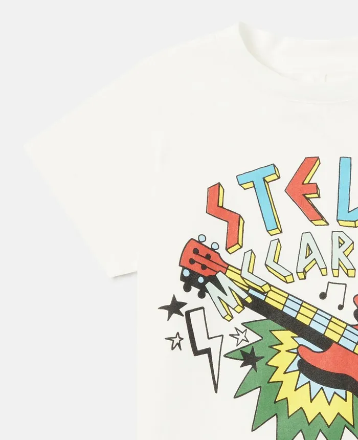 Stella McCartney Stella Festival Logo Print TShirt White Kids Sweatshirt And TShirts Stella McCartney Stella Festival Logo Print TShirt White Kids Sweatshirt And TShirts
