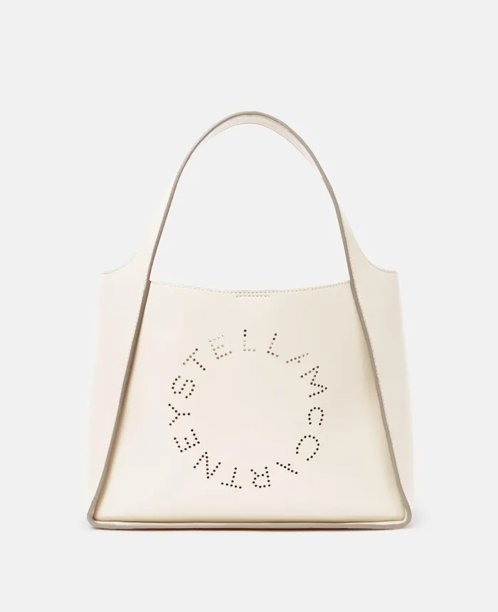 Stella McCartney Stella Logo Crossbody Bag White Women TopHandle Bags