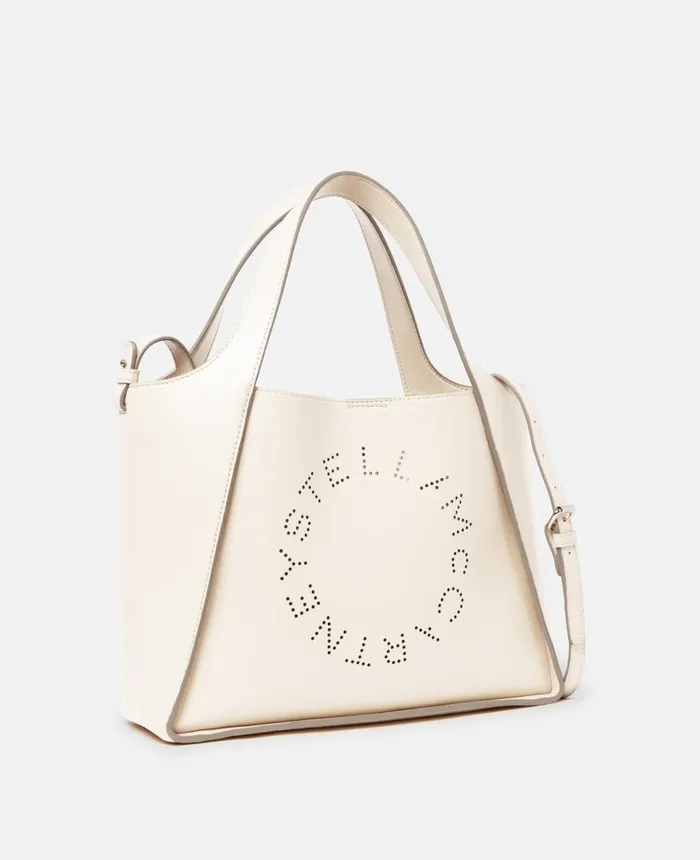 Stella McCartney Stella Logo Crossbody Bag White Women TopHandle Bags
