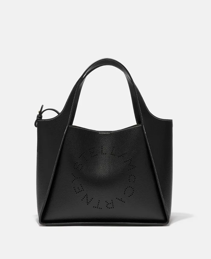 Stella McCartney Stella Logo Grainy Alter Mat Crossbody Bag Black Women Crossbody Bags Stella McCartney Stella Logo Grainy Alter Mat Crossbody Bag Black Women Crossbody Bags