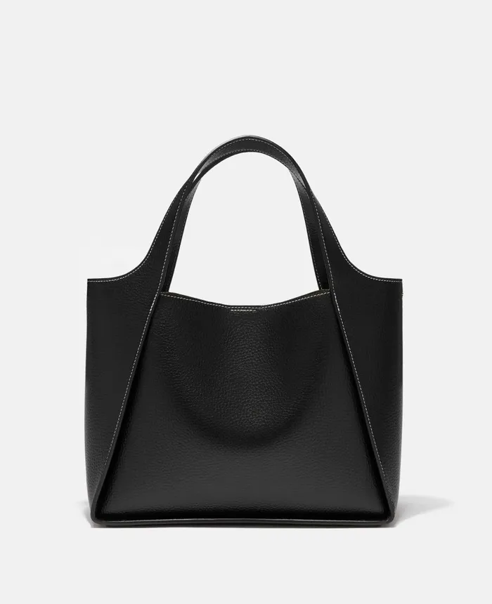Stella McCartney Stella Logo Grainy Alter Mat Crossbody Bag Black Women Crossbody Bags Stella McCartney Stella Logo Grainy Alter Mat Crossbody Bag Black Women Crossbody Bags