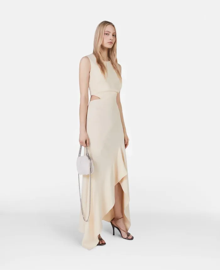 Stella McCartney Stretch Cady Gown Butteroat Women Dresses