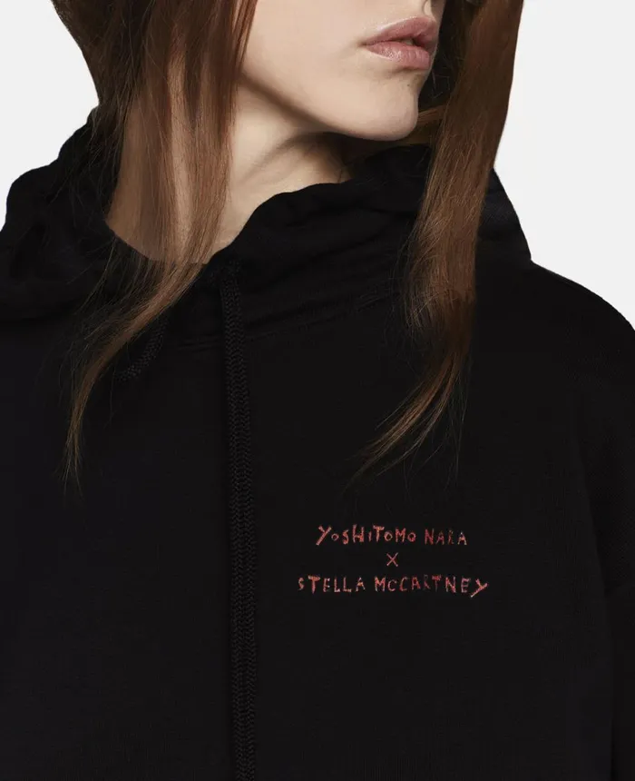 Stella McCartney Twins II Print Hoodie Black WomenMen Sweatshirts