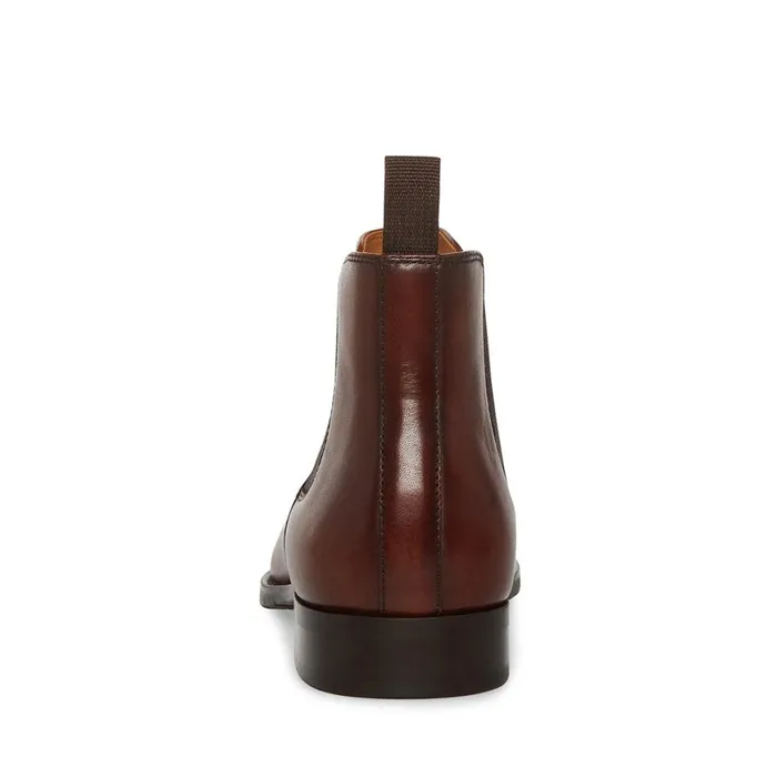 Steve Madden Agate Brown Leather Mens Boots