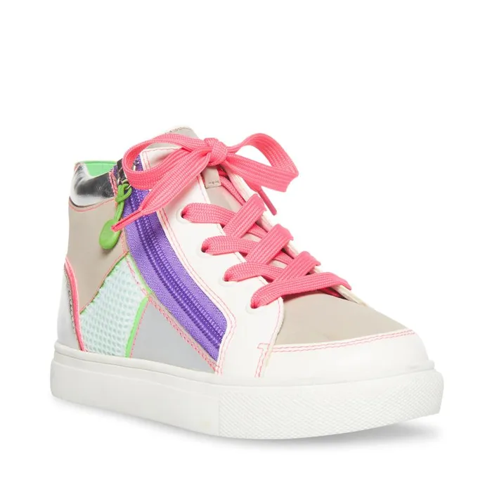 Steve Madden Alaylaa White Multi Kids Adaptive