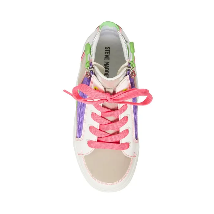 Steve Madden Alaylaa White Multi Kids Adaptive