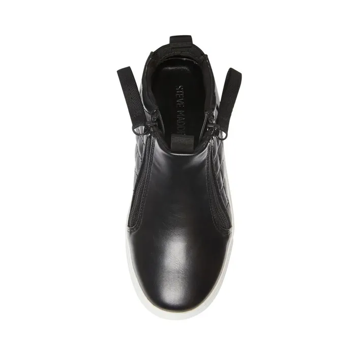 Steve Madden Areggie Black Kids Adaptive