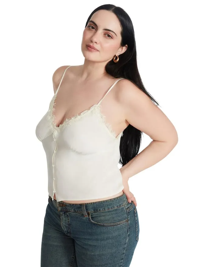 Steve Madden Asher Top Cream Womens Tops and Shirts