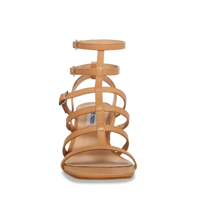 Steve Madden August Tan Leather Womens Sandals