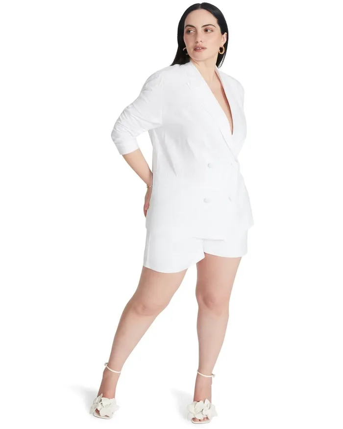 Steve Madden Baldwin Blazer White Womens Jackets and Coats