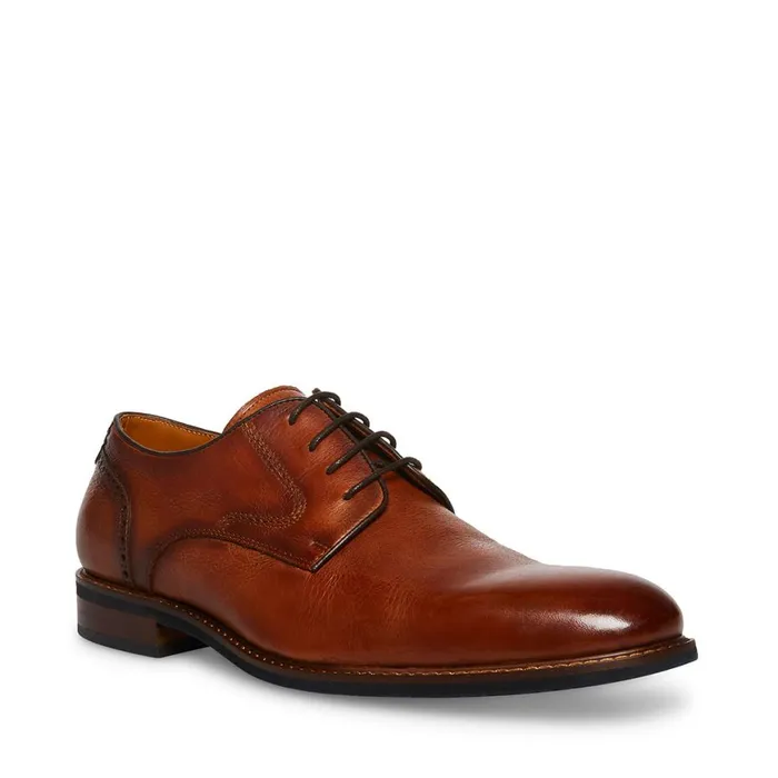 Steve Madden Bannon Cognac Leather Mens Dress Steve Madden Bannon Cognac Leather Mens Dress