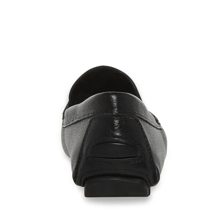 Steve Madden Baz Black Leather Mens Loafers