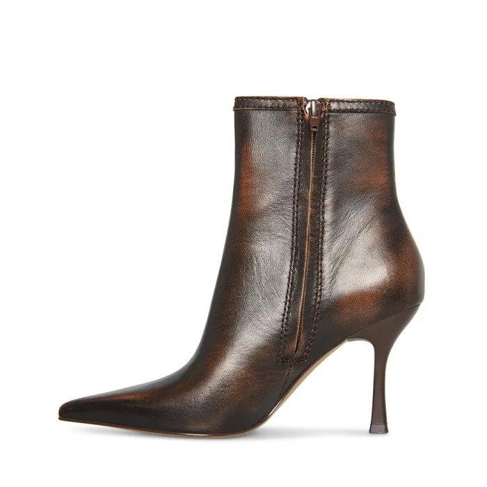 Steve Madden Brecken Brown Distressed Womens Boots and Booties