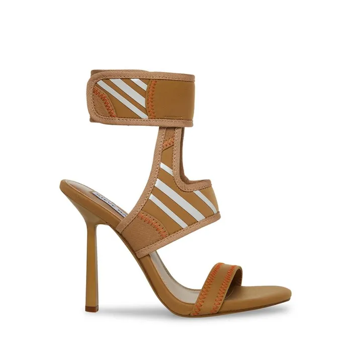Steve Madden Carmella Tan Womens Heels