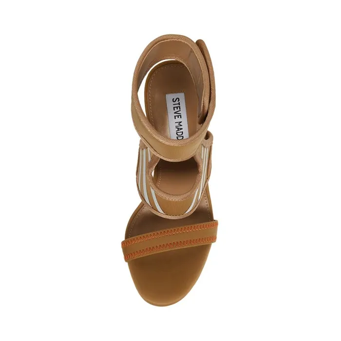 Steve Madden Carmella Tan Womens Heels