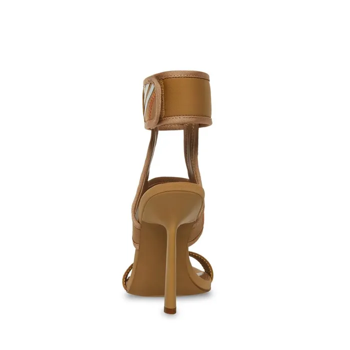 Steve Madden Carmella Tan Womens Heels
