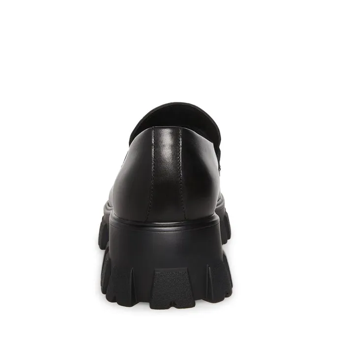 Steve Madden Centro Black Leather Mens Loafers Steve Madden Centro Black Leather Mens Loafers