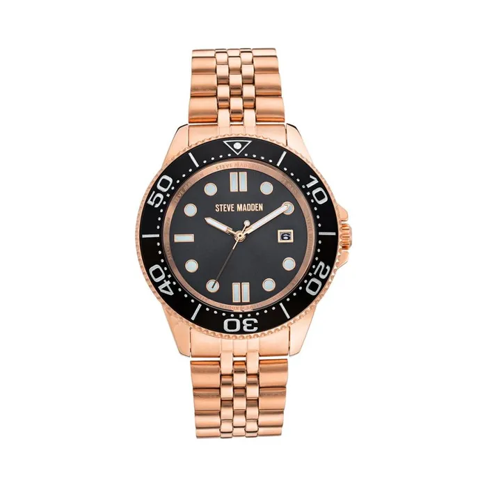 Steve Madden Classic Statement Watch Black Womens Watches