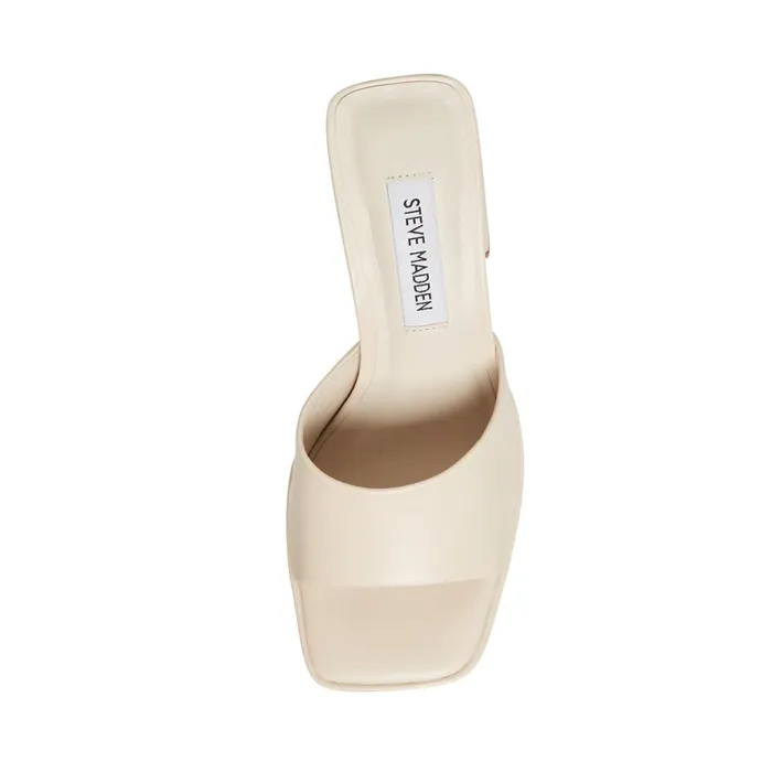 Steve Madden Cristo Bone Leather Womens Heels