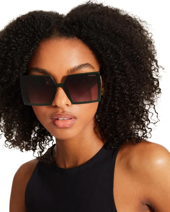 Steve Madden Deja Sunglasses Green Womens Sunglasses