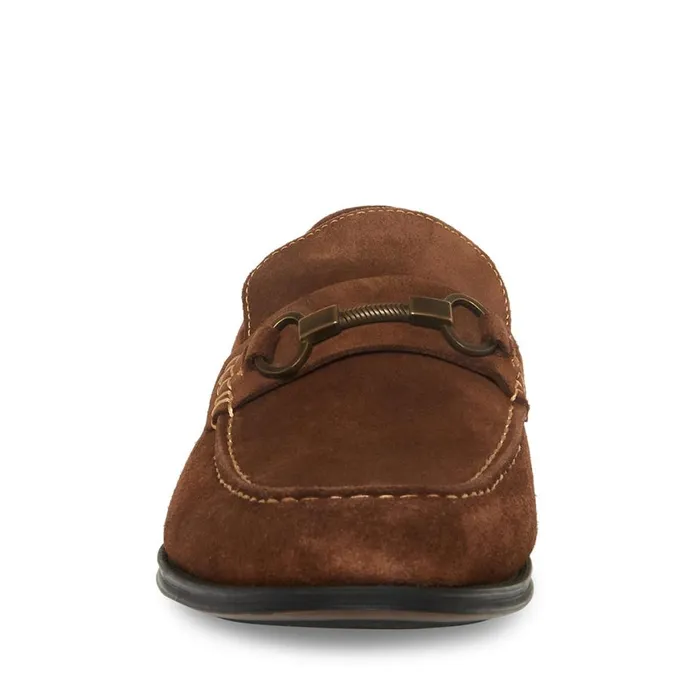 Steve Madden Gaddis Tobacco Suede Mens Loafers