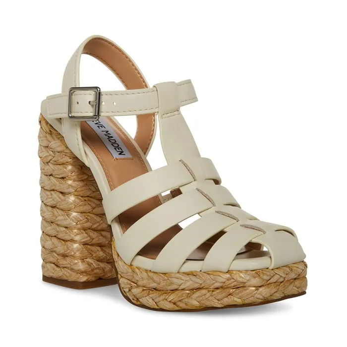 Steve Madden Gallery Bone Leather Womens Heels