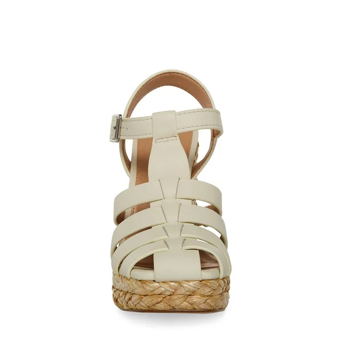 Steve Madden Gallery Bone Leather Womens Heels