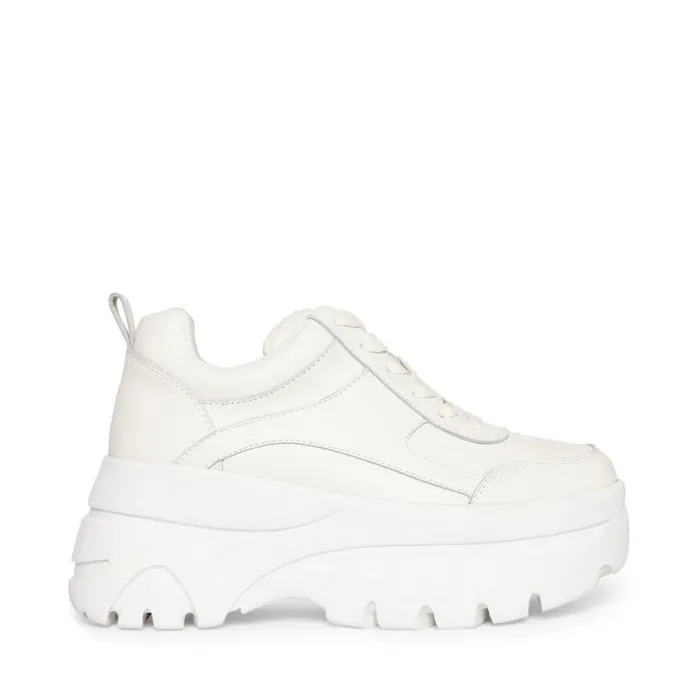 Steve Madden Hansel White Womens Sneakers