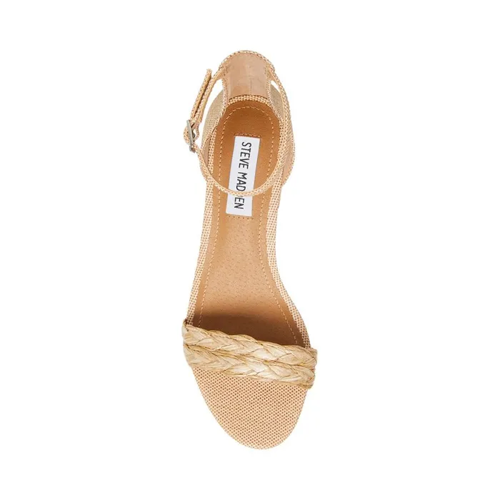 Steve Madden Irenee Natural Tweed Womens Sandals