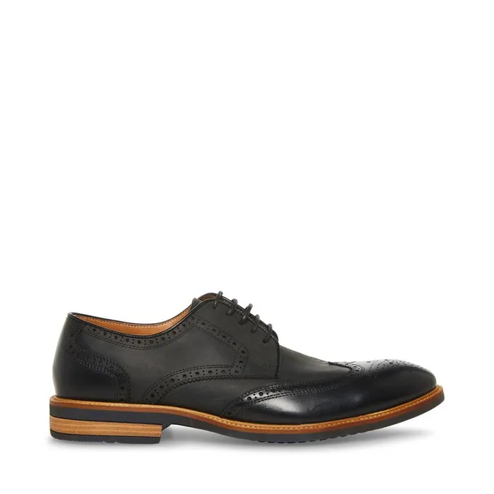 Steve Madden Kadynn Black Leather Mens Dress