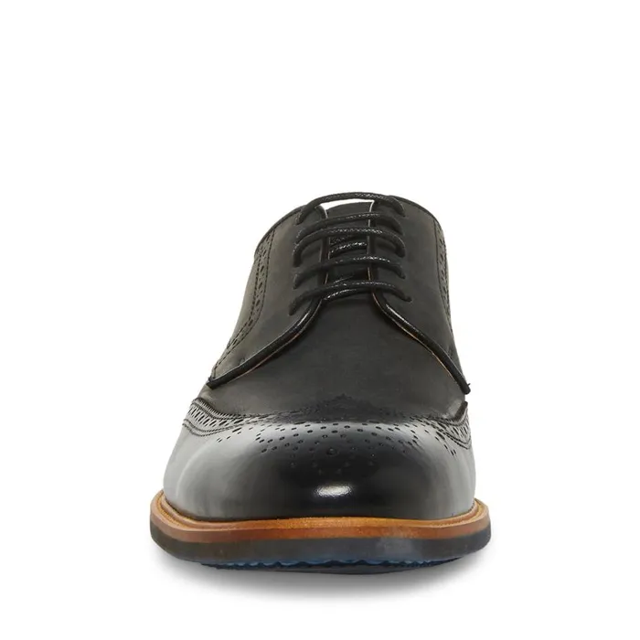Steve Madden Kadynn Black Leather Mens Dress