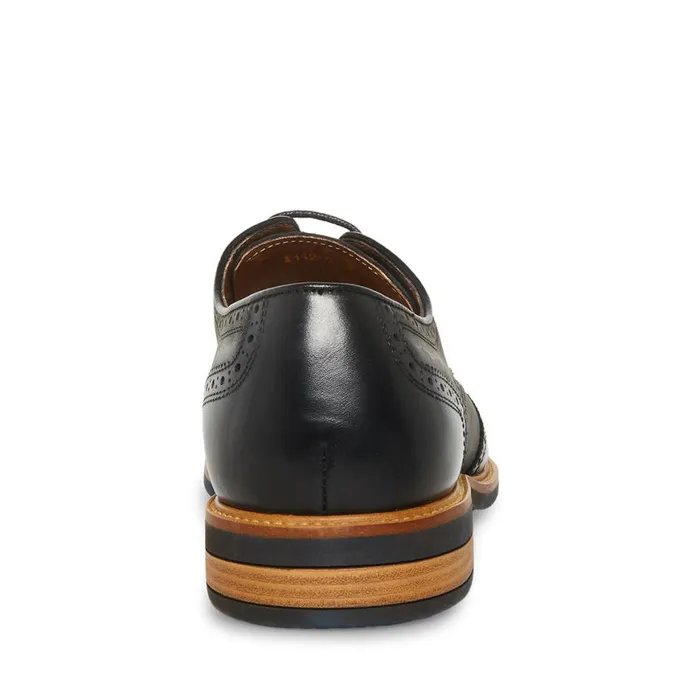 Steve Madden Kadynn Black Leather Mens Dress