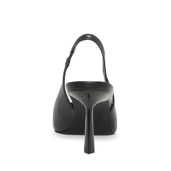 Steve Madden Kling Black Leather Womens Heels