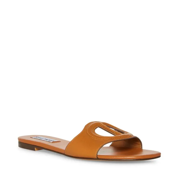 Steve Madden Kylah Tan Leather Womens Sandals