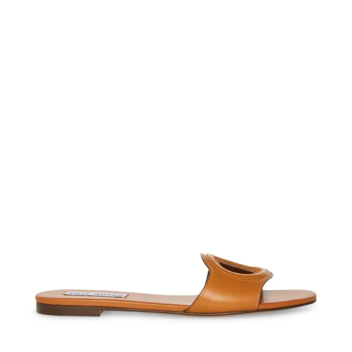 Steve Madden Kylah Tan Leather Womens Sandals