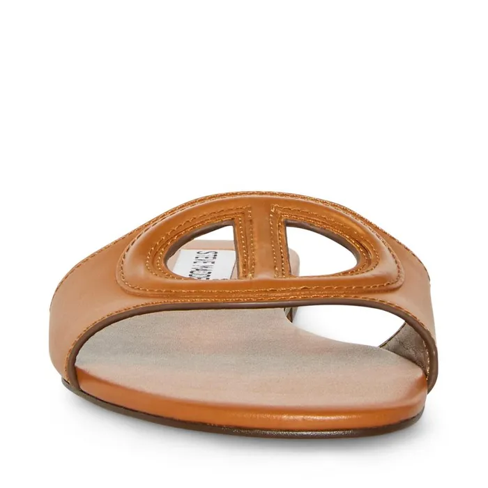 Steve Madden Kylah Tan Leather Womens Sandals