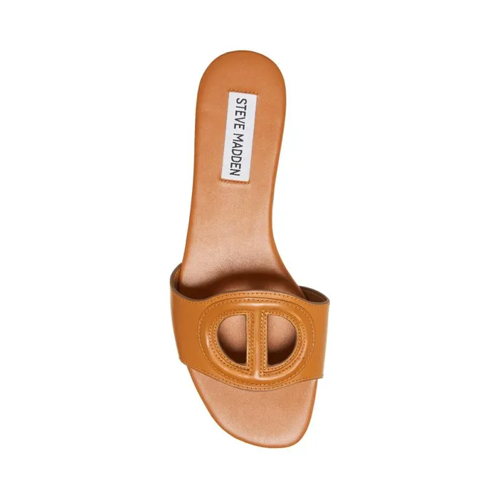 Steve Madden Kylah Tan Leather Womens Sandals
