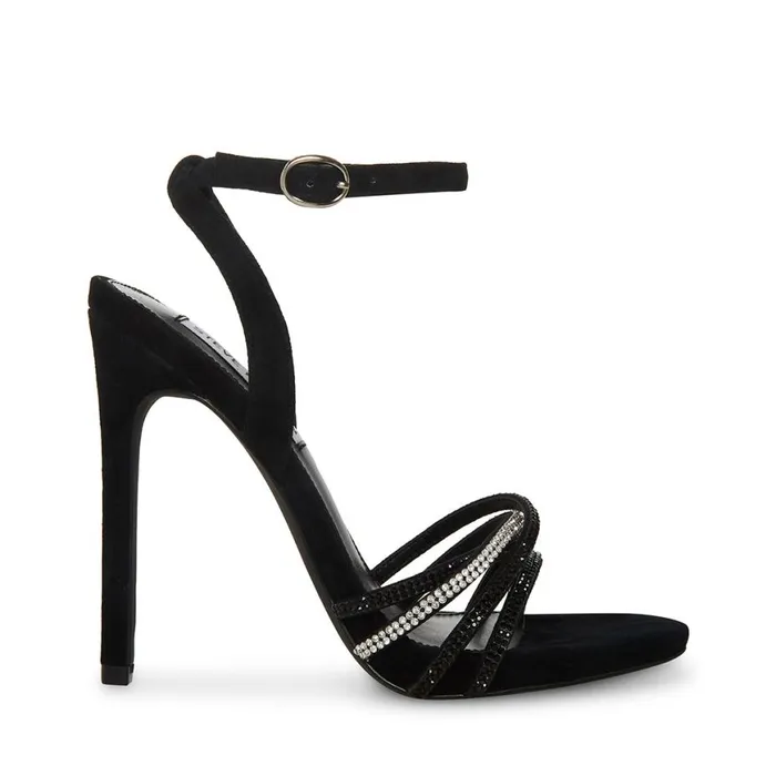 Steve Madden Lara Black Womens Heels