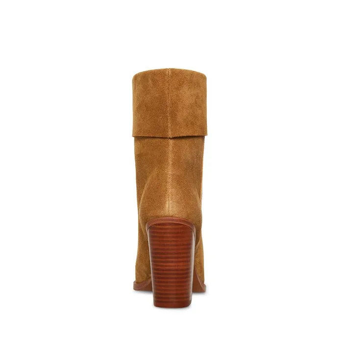 Steve Madden Latasha Tan Suede Womens Boots and Booties