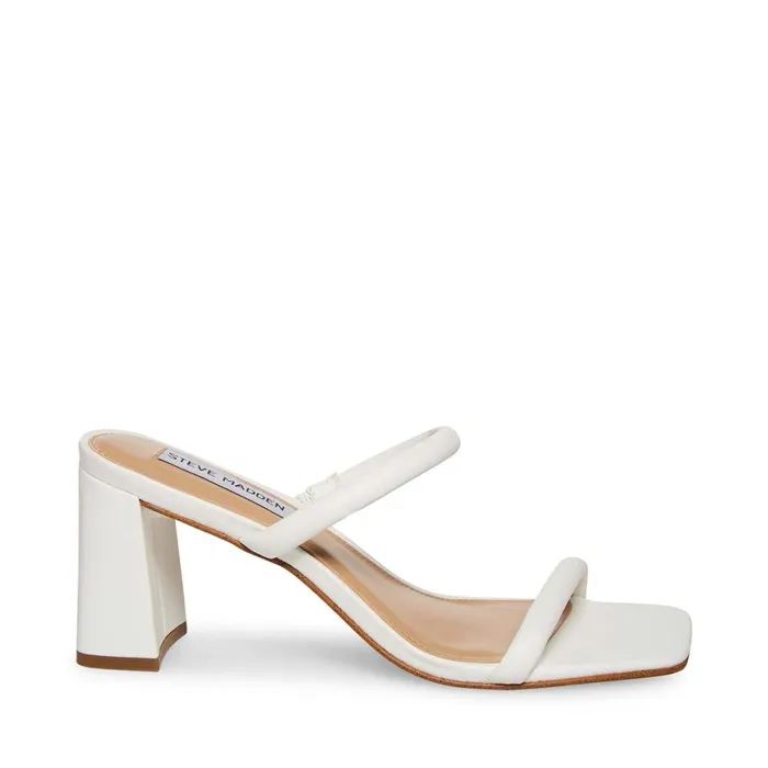 Steve Madden Lilah White Womens Heels