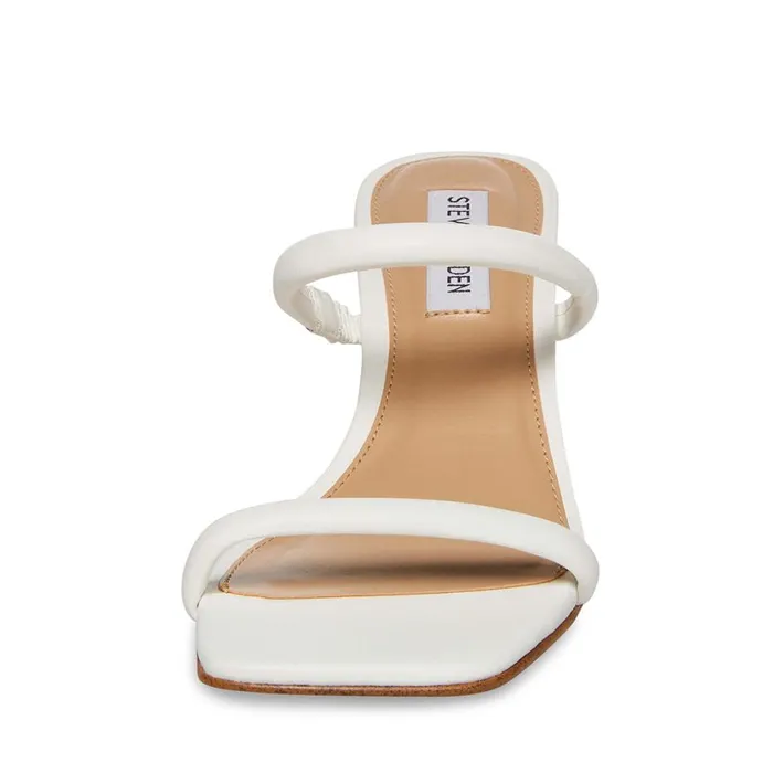 Steve Madden Lilah White Womens Heels