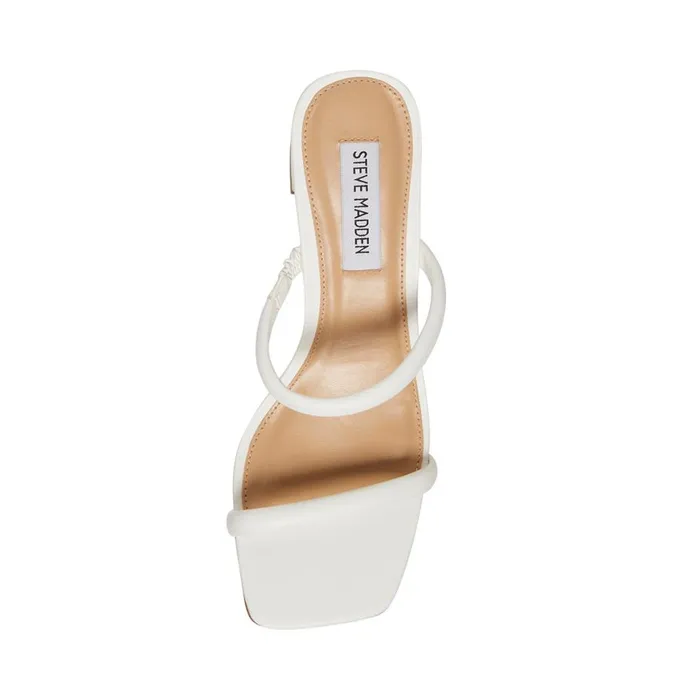 Steve Madden Lilah White Womens Heels